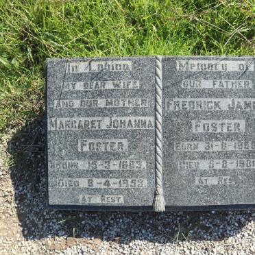 FOSTER Fredrick James 1886-1981 &amp; Margaret Johanna 1883-1953