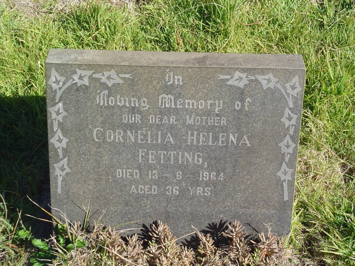 FETTING Cornelia Helena -1964