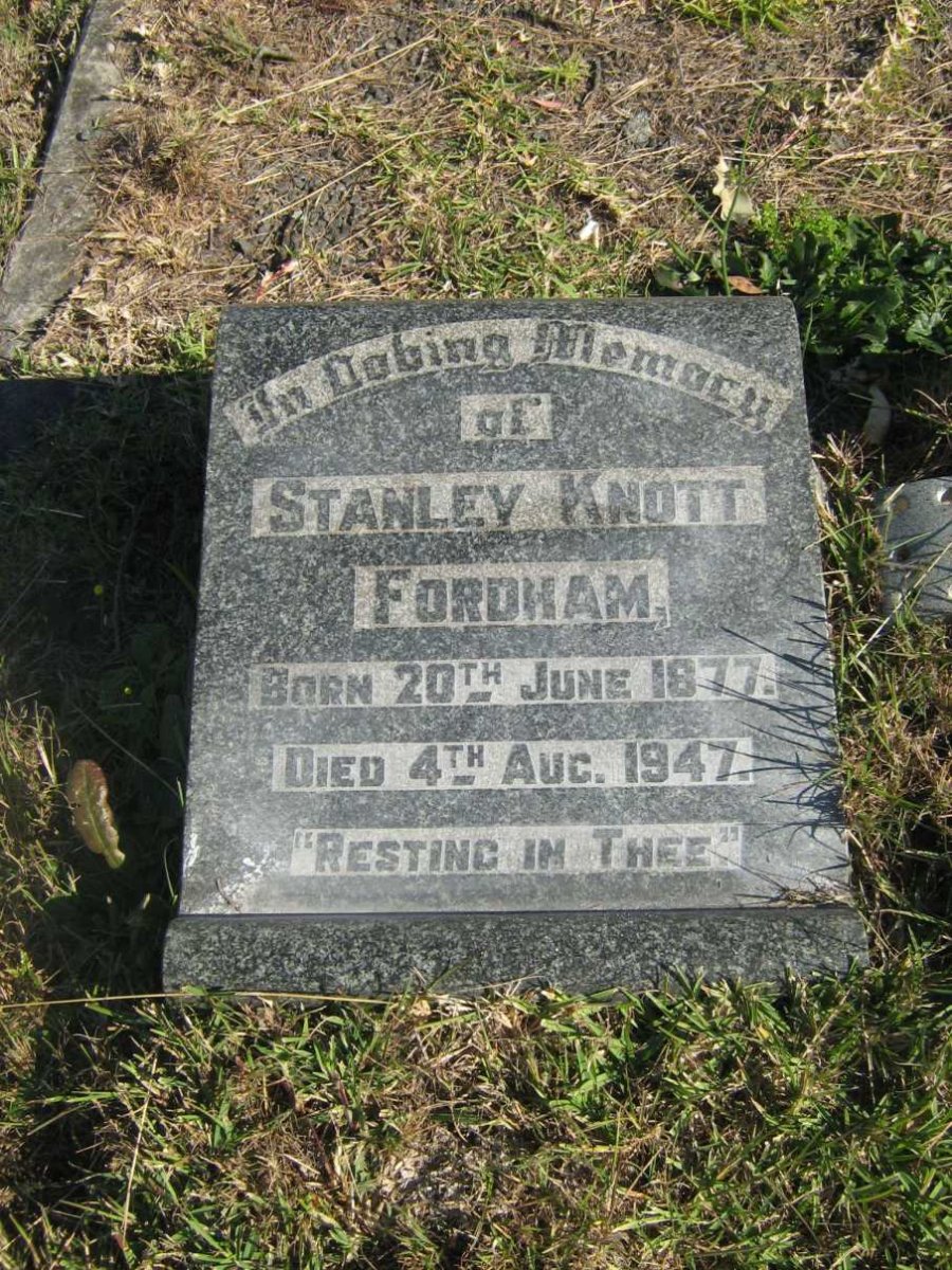 FORDHAM Stanley Knott 1877-1947