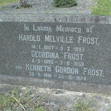 FROST Harold Melville 1887-1957 &amp; Georgina 1885-1959 :: FROST Kenneth Gordon 1919-1976