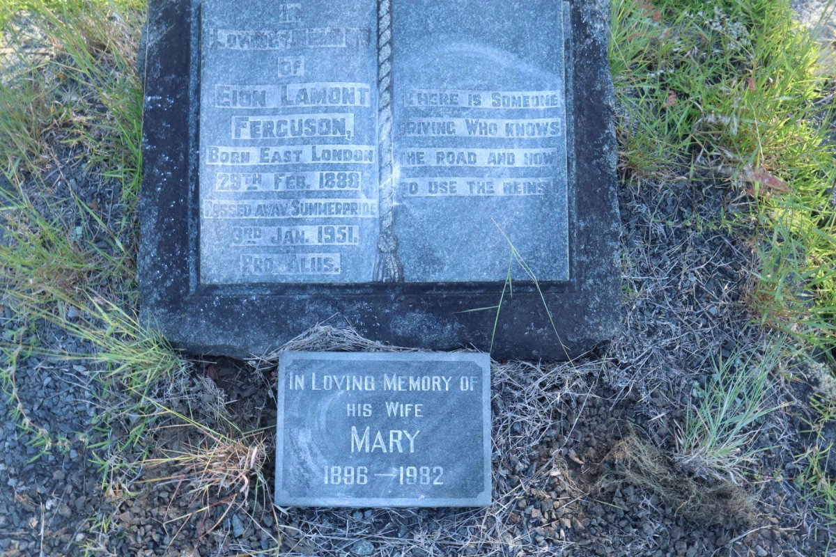 FERGUSON Eion Lamont 1888-1951 &amp; Mary 1896-1982