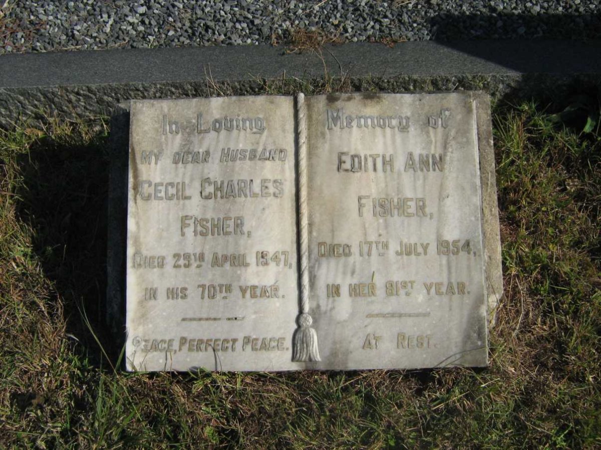 FISHER Cecil Charles -1947 &amp; Edith Ann -1954