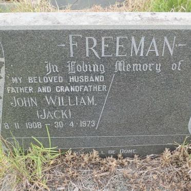 FREEMAN John William 1908-1973