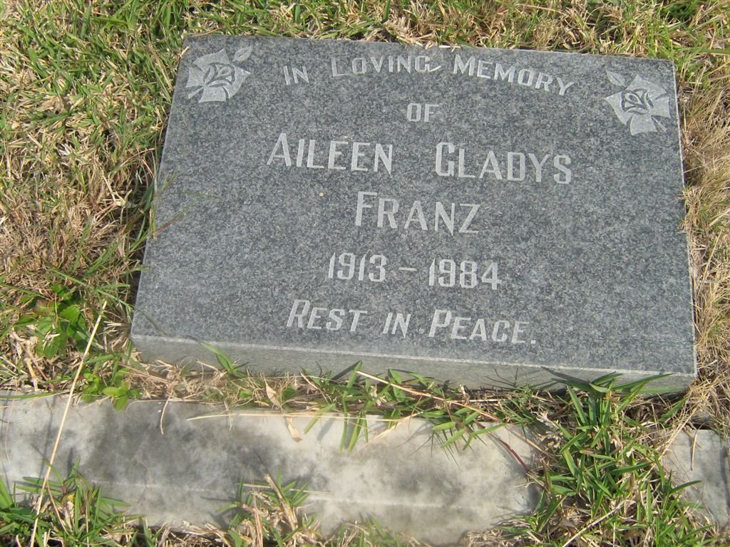 FRANZ Aileen Gladys 1913-1984