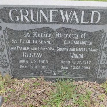 GRUNEWALD Gustav 1909-1980 &amp; Wanda 1913-2003
