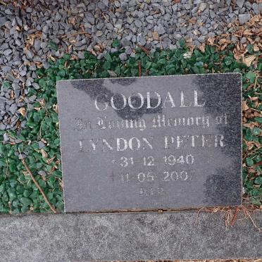 GOODALL Lyndon Peter 1940-2007