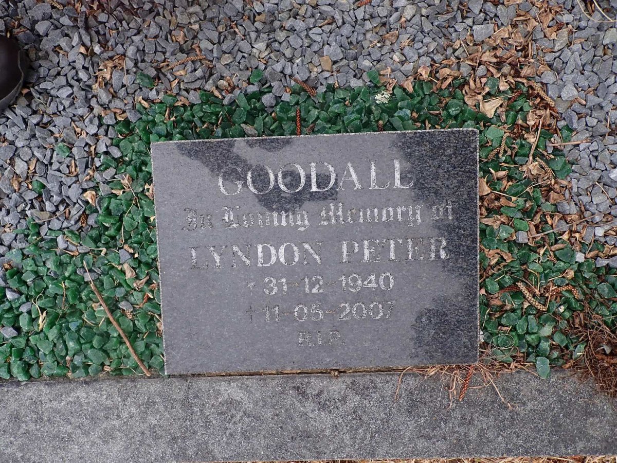 GOODALL Lyndon Peter 1940-2007