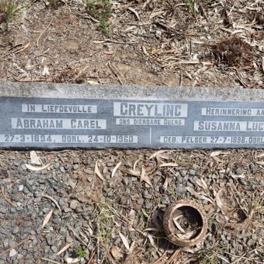 GREYLING Abraham Carel 1894-1960 & Susanna Lucia PELSER 1898-1971