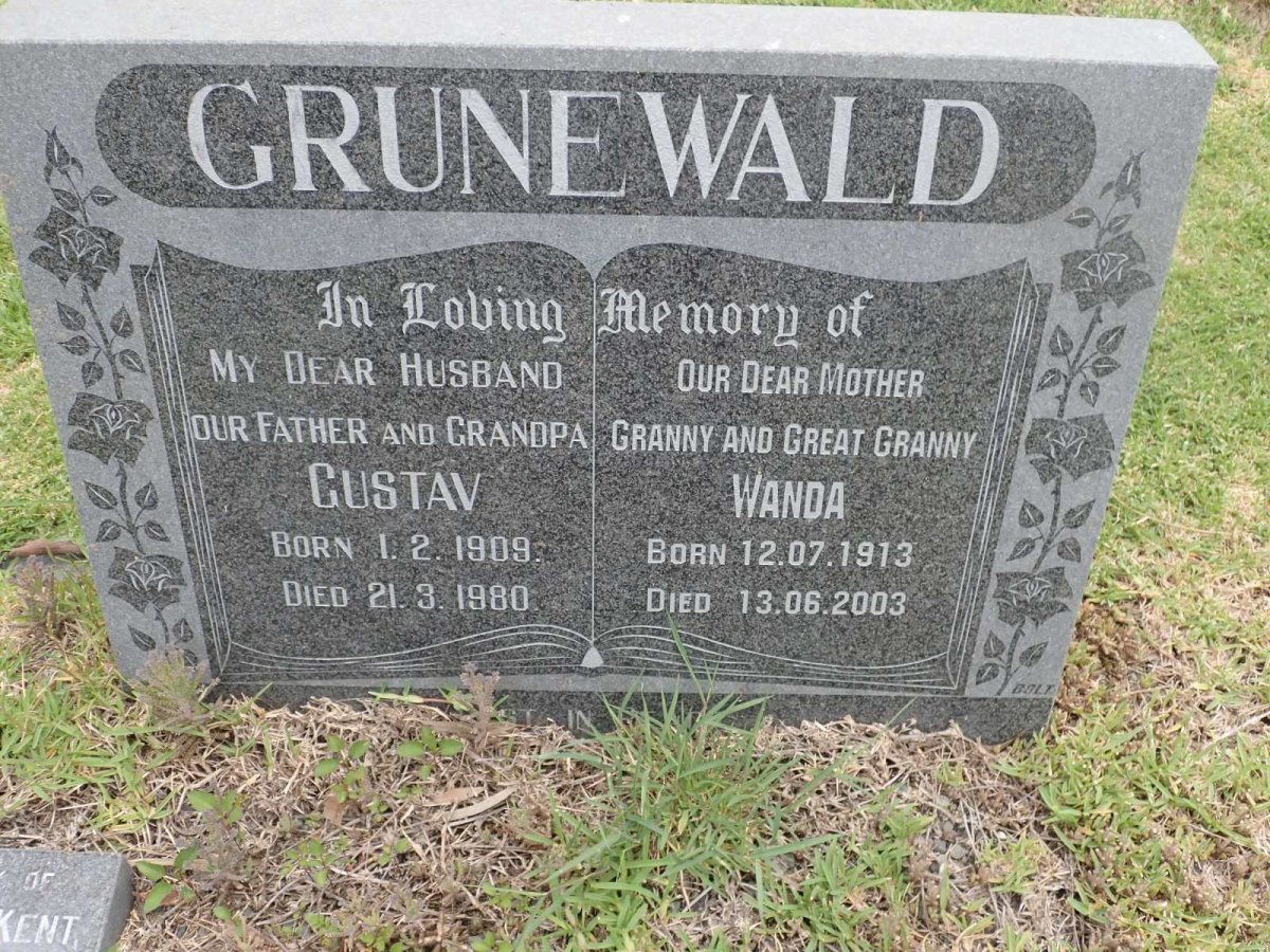 GRUNEWALD Gustav 1909-1980 &amp; Wanda 1913-2003