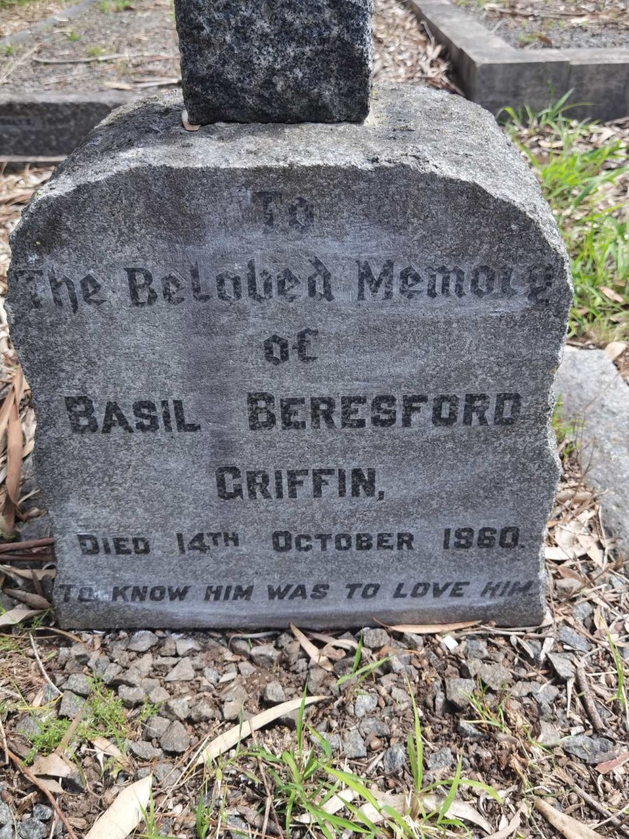 GRIFFIN Basil Beresford -1960