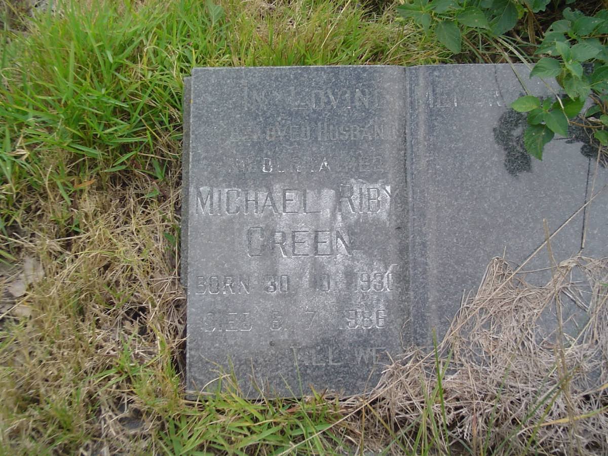GREEN Michael Riby 1930-1986