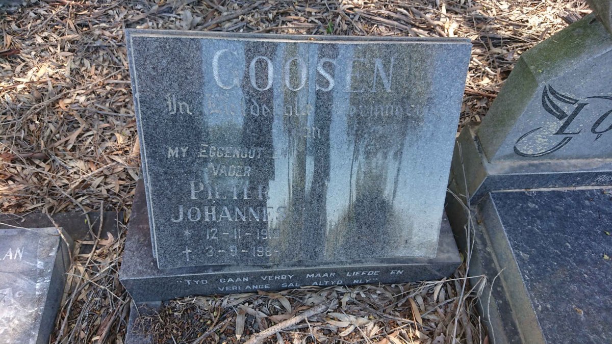 GOOSEN Pieter Johannes 1919-1985