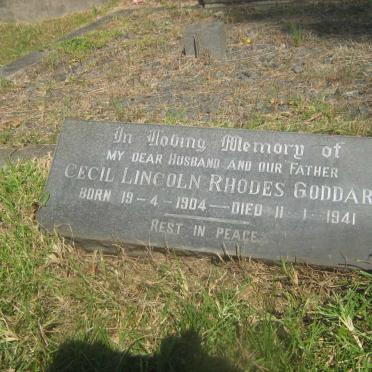 GODDARD Cecil Lincoln Rhodes 1904-1941