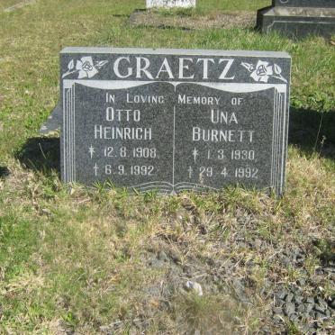 GRAETZ Otto Heinrich 1908-1992 &amp; Una Burnett 1930-1992