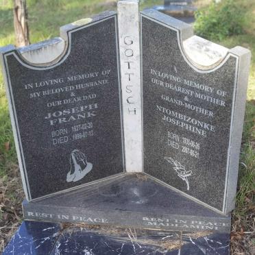 GOTTSCH Joseph Frank 1927-1999 & Ntombizonke Josephine 1935-2007