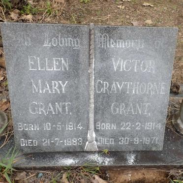 GRANT Victor Craythorne 1914-1971 &amp; Ellen Mary 1914-1983