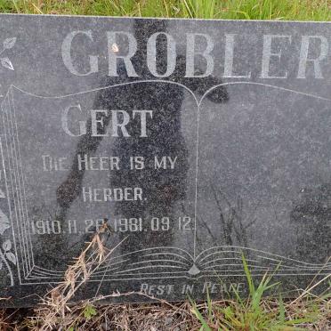 GROBLER Gert 1910-1981