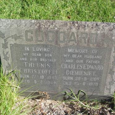 GODDARD Theunis Christoffel 1943-1964 :: GODDARD Charles Edward Diemieniet 1909-1970