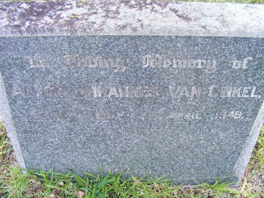 GINKEL Albert Johannes, van -1949