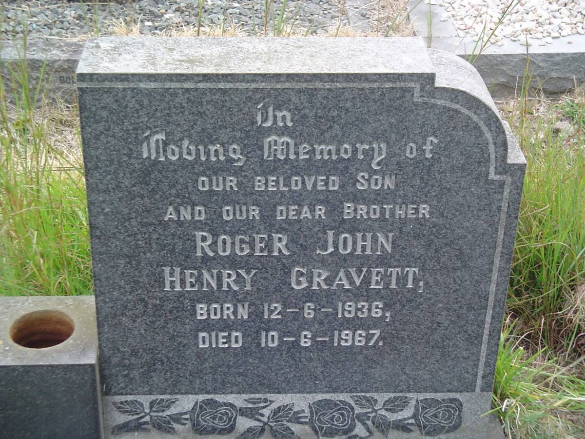 GRAVETT Roger John Henry 1936-1967