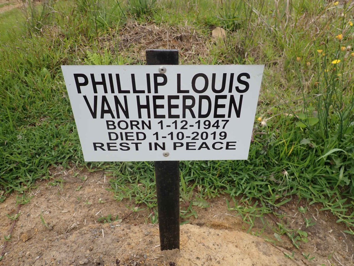 HEERDEN Phillip Louis, van 1947-2019