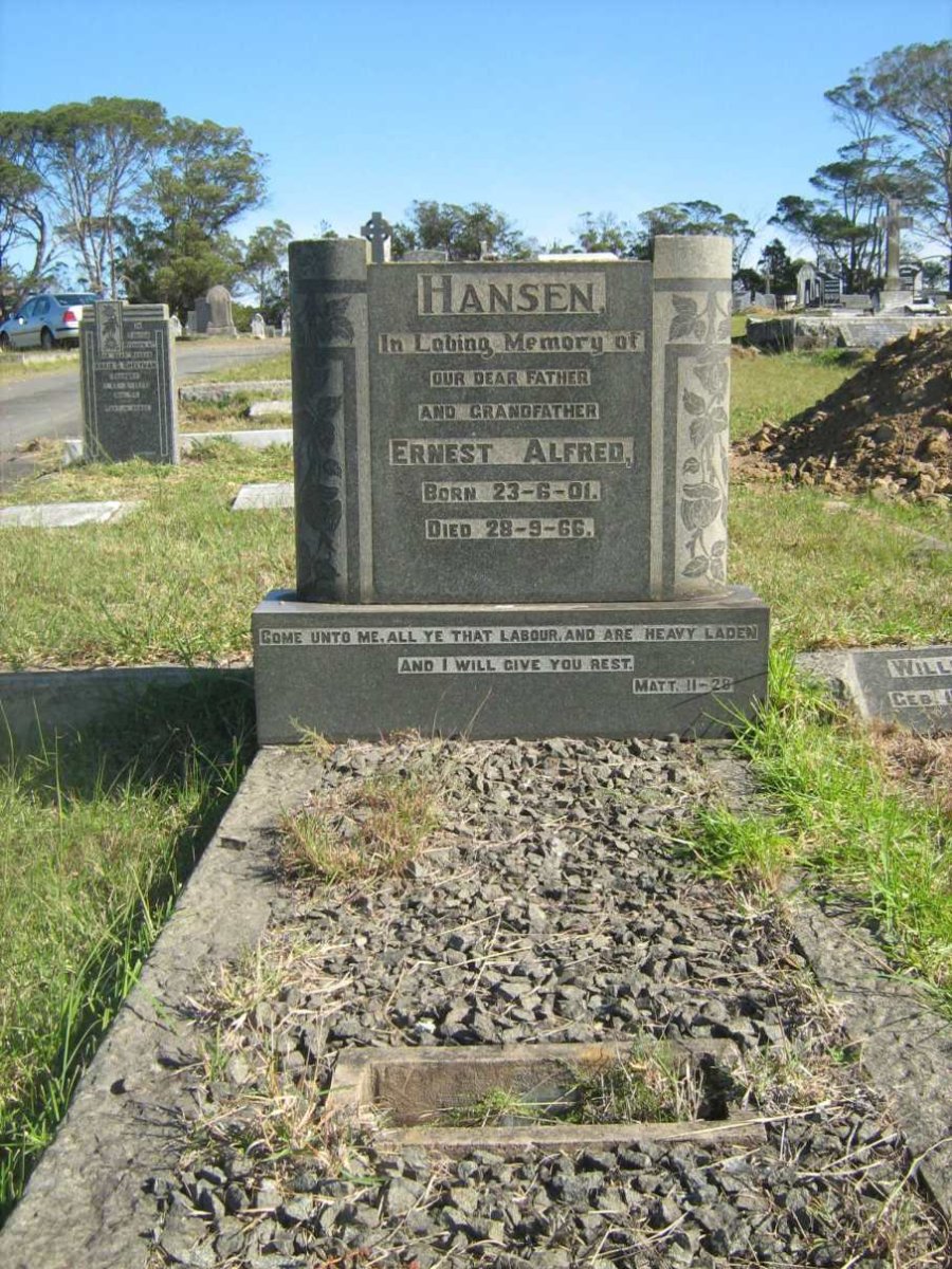 HANSEN Ernest Alfred 1901-1966