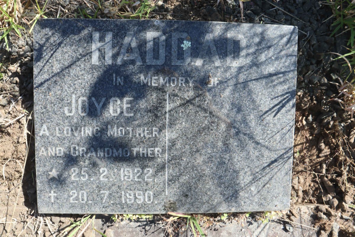 HADDAD Joyce 1922-1990