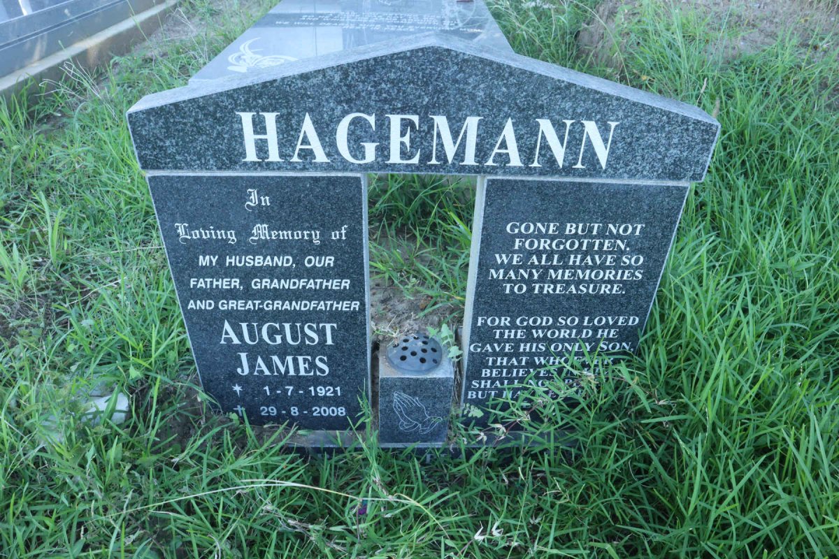 HAGEMANN August James 1921-2008