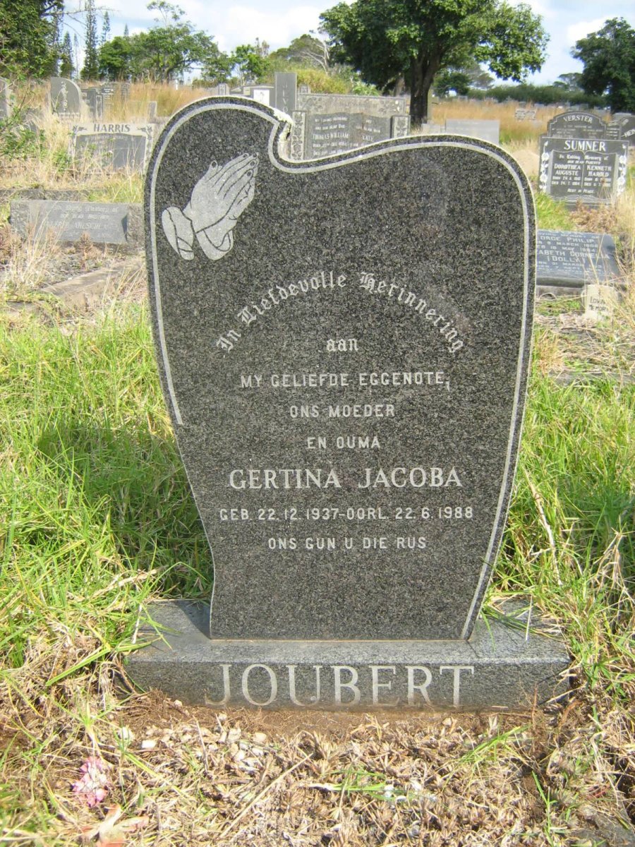 JOUBERT Gertina Jacoba 1937-1988