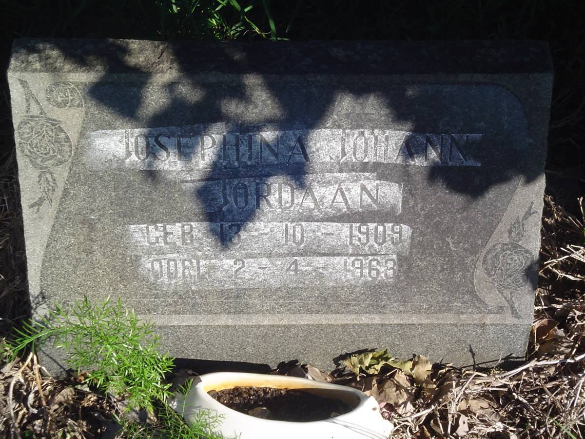 JORDAAN Josephina Johanna 1909-1963