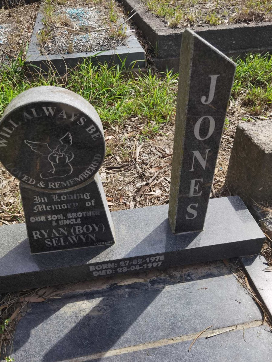 JONES Ryan Selwyn 1978-1997
