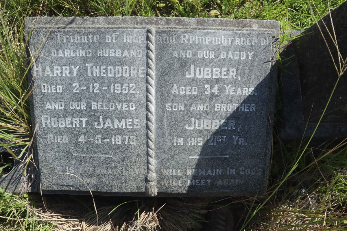JUBBER Harry Theodore -1952 :: JUBBER Robert James -1973