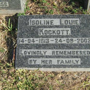 KOCKOTT Isoline Louie 1913-2002