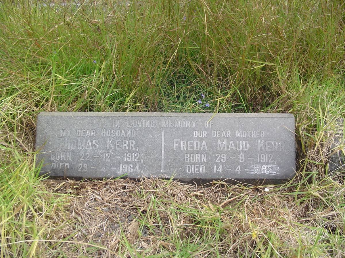 KERR Thomas 1912-1964 &amp; Freda Maud 1912-1992