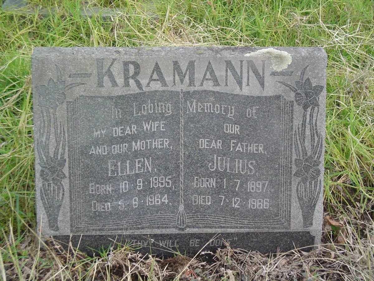 KRAMANN Julius 1897-1966 &amp; Ellen 1895-1964