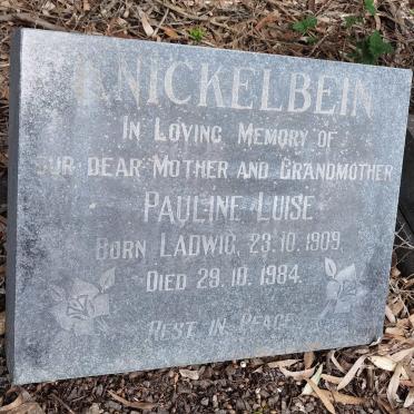 KNICKELBEIN Pauline Luise nee LADWIG 1909-1984