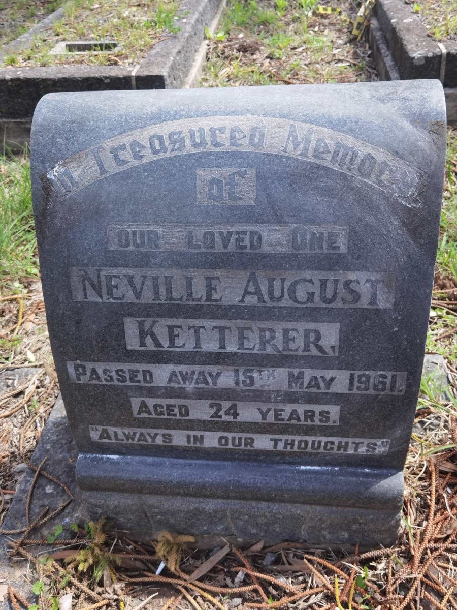 KETTERER Neville August -1961