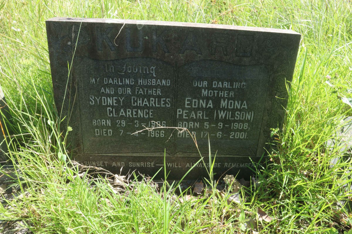 KUKARD Sydney Charles Clarence 1906-1966 &amp; Edna Mona Pearl WILSON 1908-2001