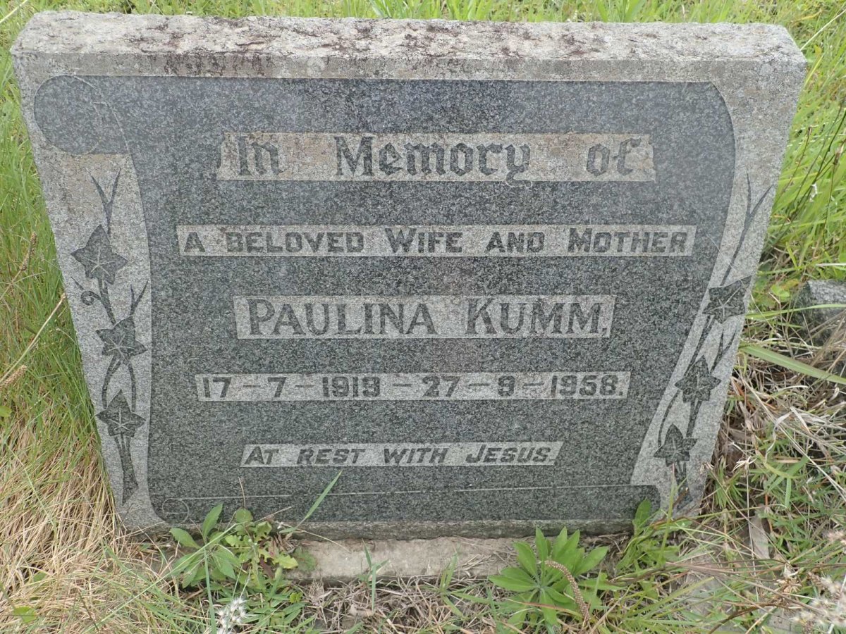KUMM Paulina 1919-1958