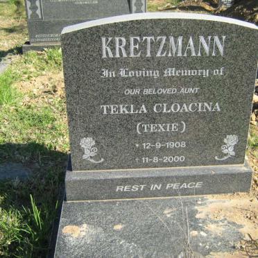 KRETZMANN Tekla Cloacina 1908-2000