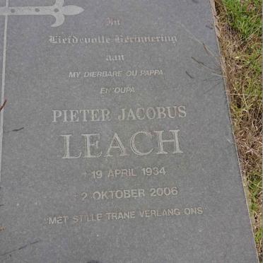 LEACH Pieter Jacobus 1934-2006