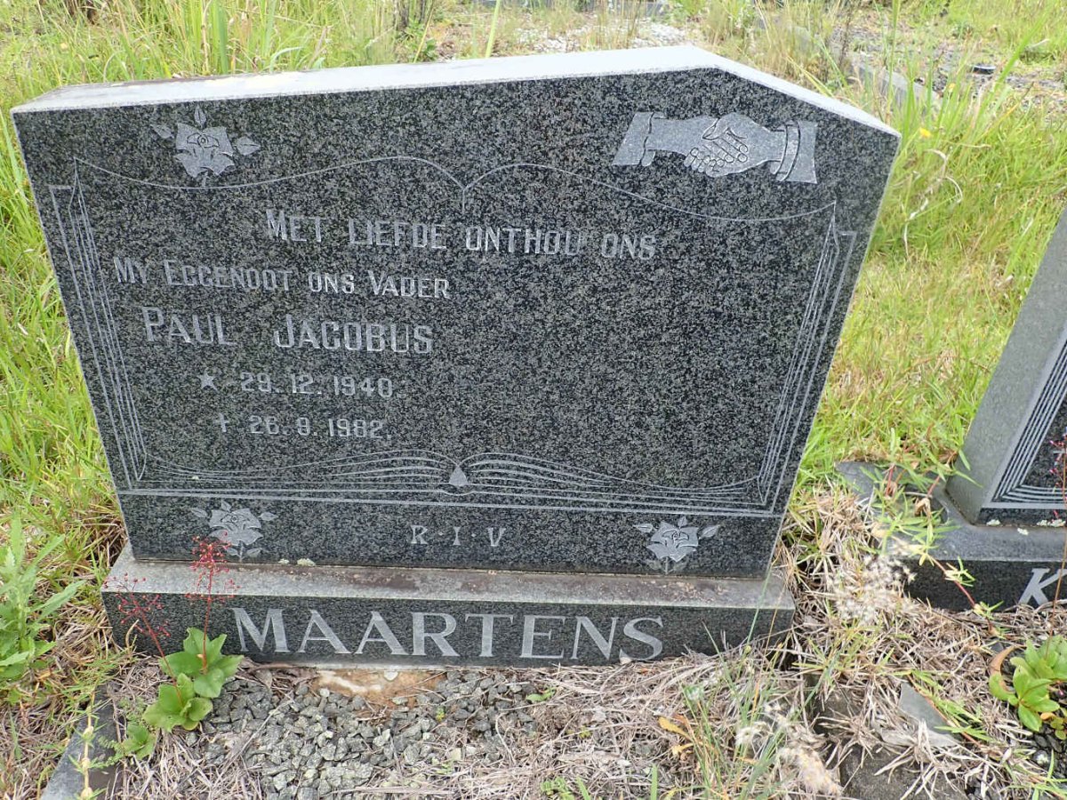 MAARTENS Paul Jacobus 1940-1982