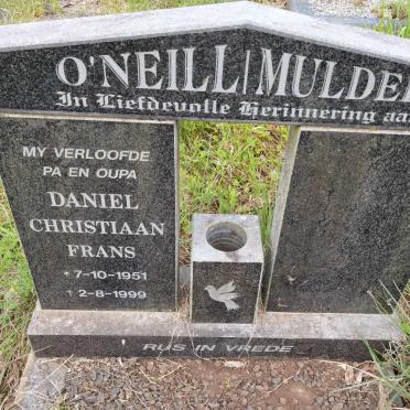 MULDER Daniel Christiaan Frans, O'NEILL-  1951-1999