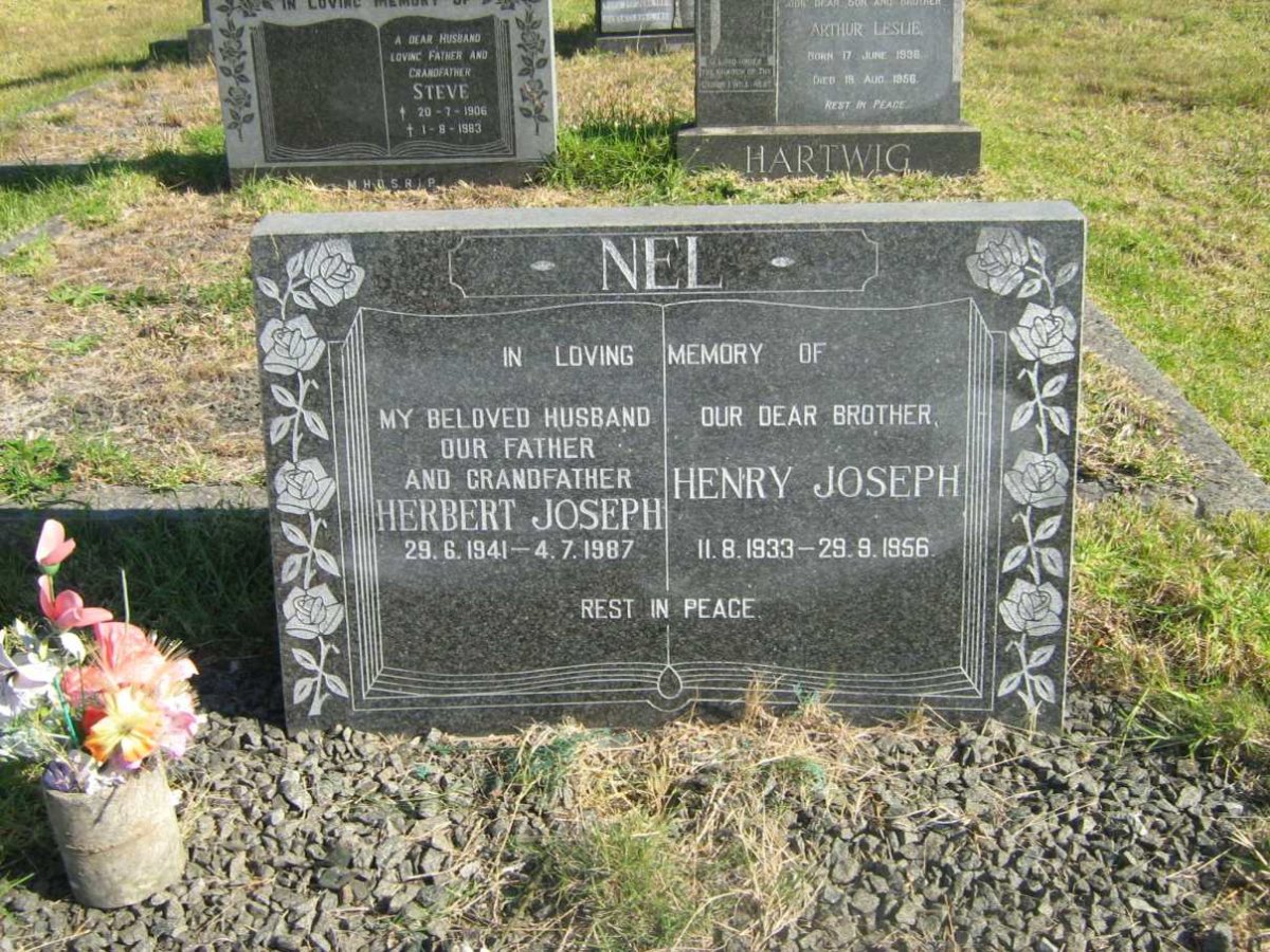 NEL Henry Joseph 1933-1956 :: NEL Herbert Joseph 1941-1987