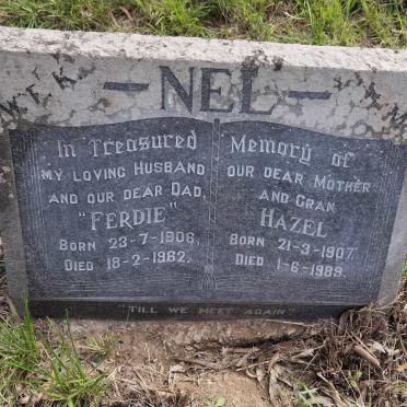 NEL Ferdie 1906-1962 & Hazel 1907-1989