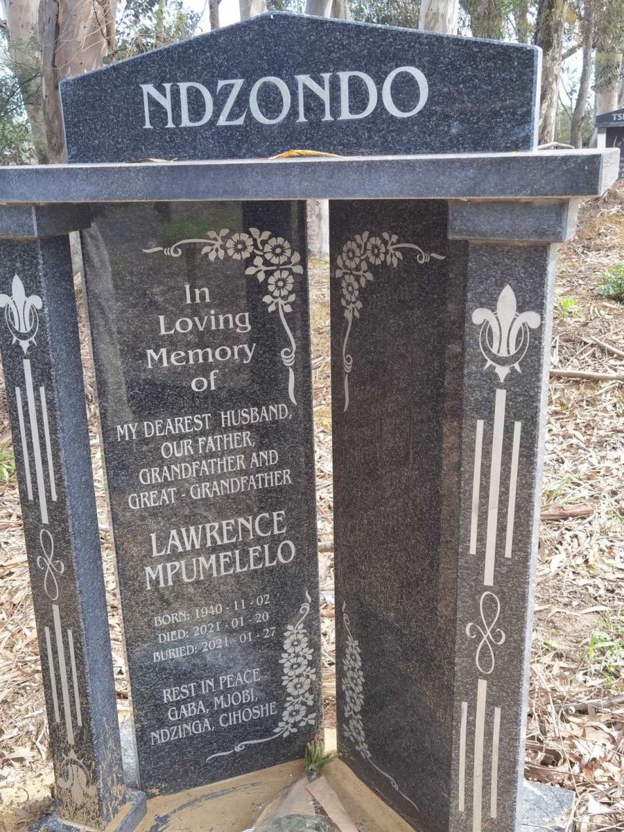 NDZONDO Lawrence Mpumelelo 1940-2021