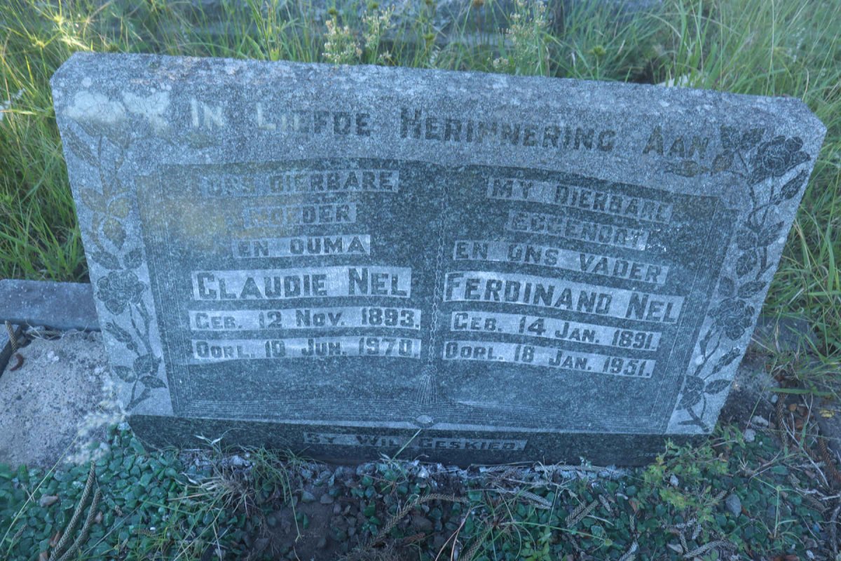 NEL Ferdinand 1891-1951 &amp; Claudie 1893-1970