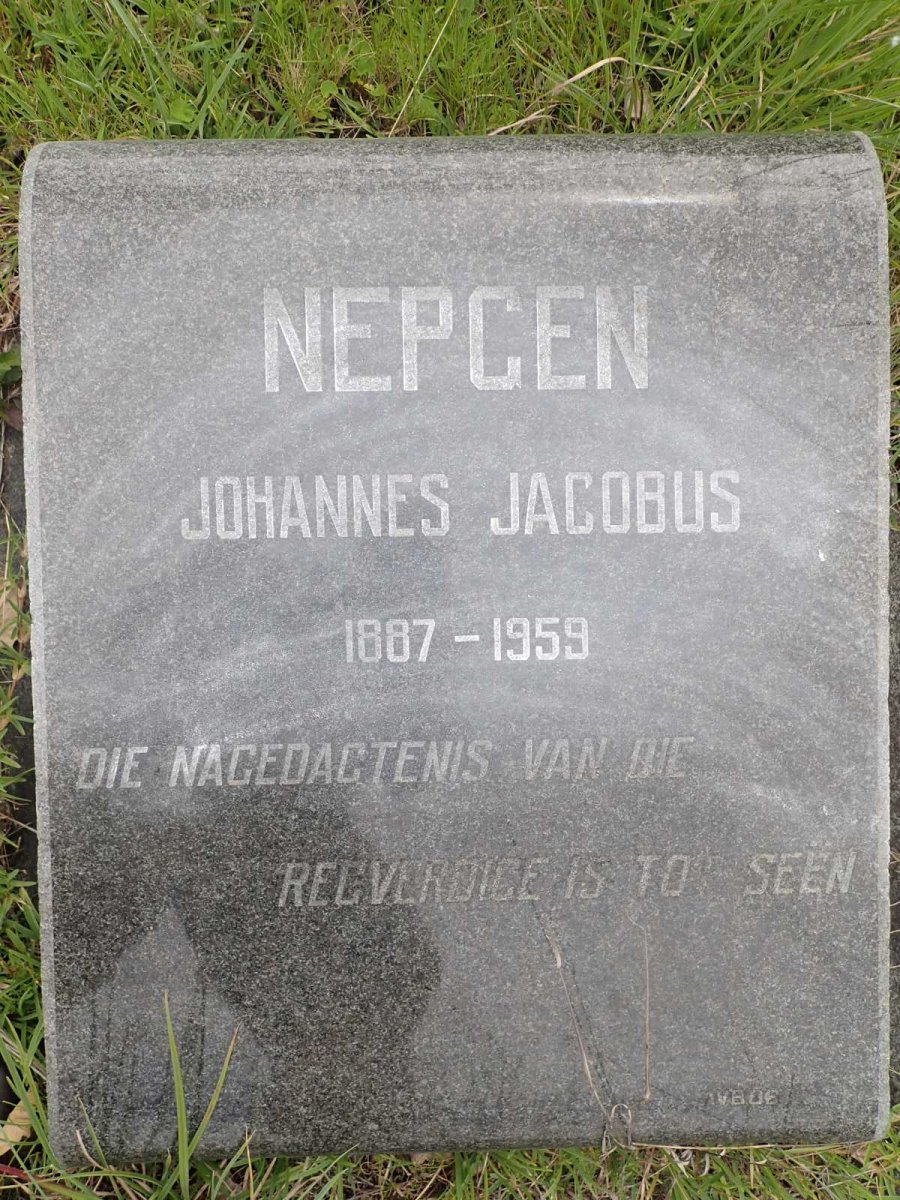 NEPGEN Johannes Jacobus 1887-1959