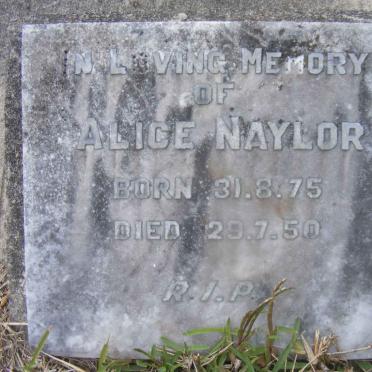 NAYLOR Alice 1875-1950