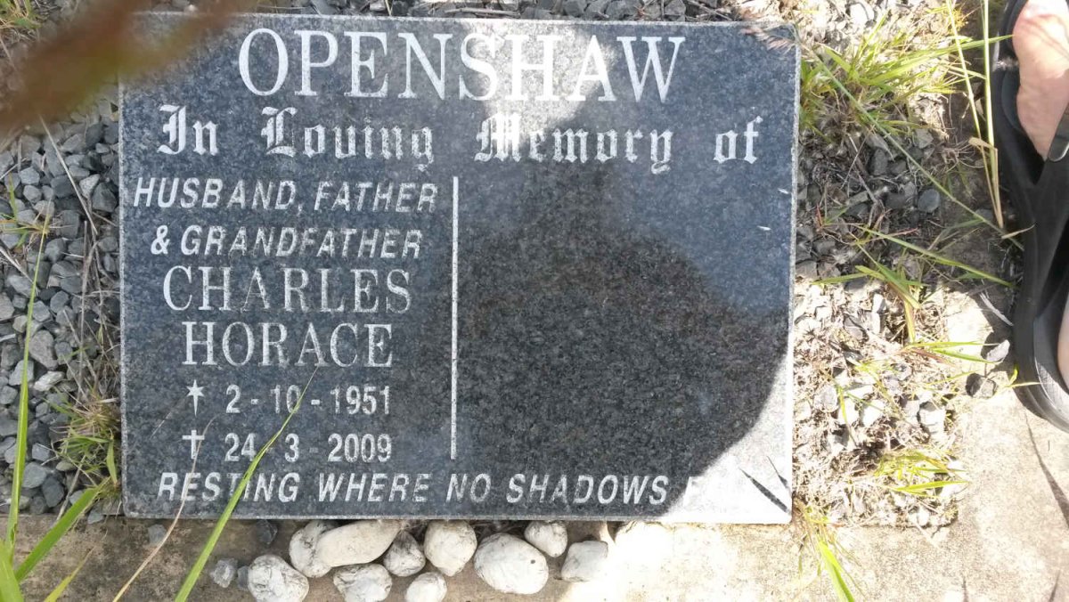 OPENSHAW Charles Horace 1951-2009